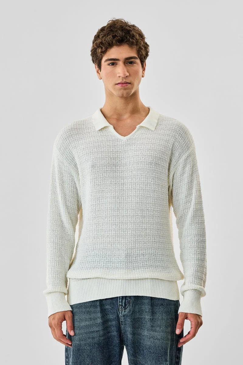 سنيتش تيشيرت كور لاب محبوك مسطح بنقوش